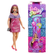  Barbie Party Reveal Glamour meglepetés baba szett - Pink csillogó ruhában