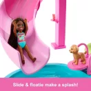 Barbie Medencés Buli csúszdával és pezsgőfürdővel kiegészítő szett