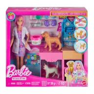 Barbie állatorvos klinika játékszett