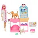 Barbie állatorvos klinika játékszett