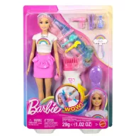 Barbie Tündöklő szivárványhaj baba