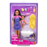 Barbie Bébiszitter játékszett - Fürdetés szett