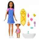 Barbie Bébiszitter játékszett - Fürdetés szett