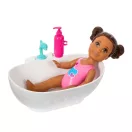 Barbie Bébiszitter játékszett - Fürdetés szett