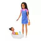 Barbie Bébiszitter játékszett - Fürdetés szett