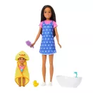 Barbie Bébiszitter játékszett - Fürdetés szett