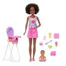 Barbie Bébiszitter játékszett - Etetés szett