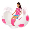 Barbie Roll & Reveal elképesztő karrier baba - Focista focilabdában