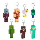 Minecraft meglepetés figura kulcstartó, 1 db