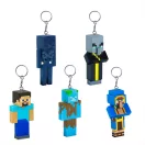 Minecraft meglepetés figura kulcstartó, 1 db