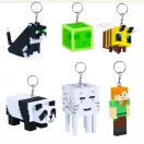 Minecraft meglepetés figura kulcstartó, 1 db
