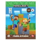Minecraft meglepetés figura kulcstartó, 1 db