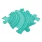 Muffik ortopédiai puzzle - kemény twister, türkiz, 1 db