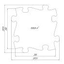 Muffik ortopédiai puzzle - kemény twister, lila, 1 db