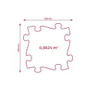 Muffik ortopédiai puzzle - puha, pasztelzöld, 1 db