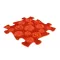 Muffik ortopédiai puzzle - kemény rét, piros, 1 db