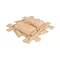 Muffik ortopédiai puzzle - kemény farönkök, bézs, 1 db
