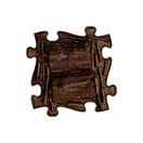Muffik ortopédiai puzzle - kemény farönkök, barna, 1 db