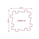 Muffik ortopédiai puzzle - kemény farönkök, barna, 1 db