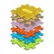 Muffik ortopédiai puzzle szőnyeg - Bébi készlet, A változat, 6 db