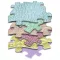 Muffik ortopédiai puzzle szőnyeg - Bébi készlet, B változat, 6 db