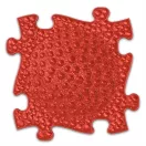 Muffik ortopédiai puzzle szőnyeg - Bébi szett, fekete-piros-fehér, 6 db