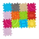 Muffik ortopédiai puzzle szőnyeg - nagy készlet 1-es verzió, 13 db