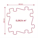 Muffik ortopédiai puzzle szőnyeg - nagy készlet 1-es verzió, 13 db