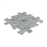 Muffik ortopédiai puzzle - puha gyökerek, szürke, 1 db