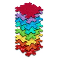   Muffik ortopédiai puzzle szőnyeg - Szivárvány készlet, 8 db