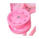 MK Toys Rózsaszín ősszecsukható fém babakocsi 48x26x52 cm