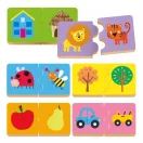 Headu Montessori fa oktatójáték babáknak - keresd a párját
