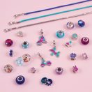 Make It Real Kristály medál karkötők, tiszta kék