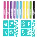 Style 4 Ever filcek színezhető plüss állatokhoz, 10 db