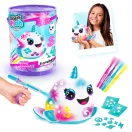 Style 4 Ever színezhető plüss mini állatok vödörben - narvál