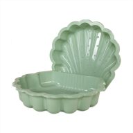Kagyló homokozó 2 darabos szett, pasztel zöld