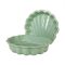 Kagyló homokozó 2 darabos szett, pasztel zöld