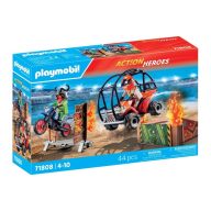 PLAYMOBIL® 71808 Kaszkadőrök motorral és homokfutóval