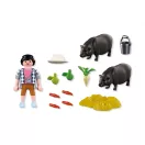 PLAYMOBIL® 72171 Farmer csüngőhasú malaccal