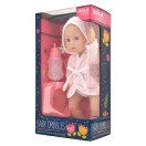 Dolls World baba 30 cm fürdethető, fürdőköpenyben, bilivel, cumisüveggel