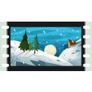 Diafilm: Három fenyőfa (Népmesekincstár diasorozat)