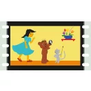 Diafilm: Boribon tojást fest