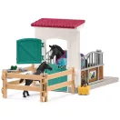 Schleich 42611 Istállóállás Appaloosa kancával és csikóval