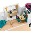 Schleich 42619 Horse Club Lószállíó lakóautó, lovakkal és kiegészítőkkel