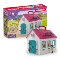 Schleich 42703 Horse Club hordozható nyitott istálló