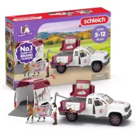   Schleich 42704 Horse Club Mobil állatorvos kisteherautó lószállító utánfutóval