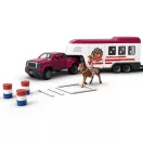 Schleich 42705 Horse Club Pick-up terepjáró lószállító utánfutóval
