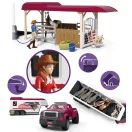 Schleich 42705 Horse Club Pick-up terepjáró lószállító utánfutóval