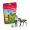 Schleich 42752 Pocket Set - Horse Club Gondozás szett Trakehner csikóval