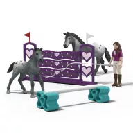   Schleich 42776 Horse Club Lisa versenyfelkészítő edzése szett